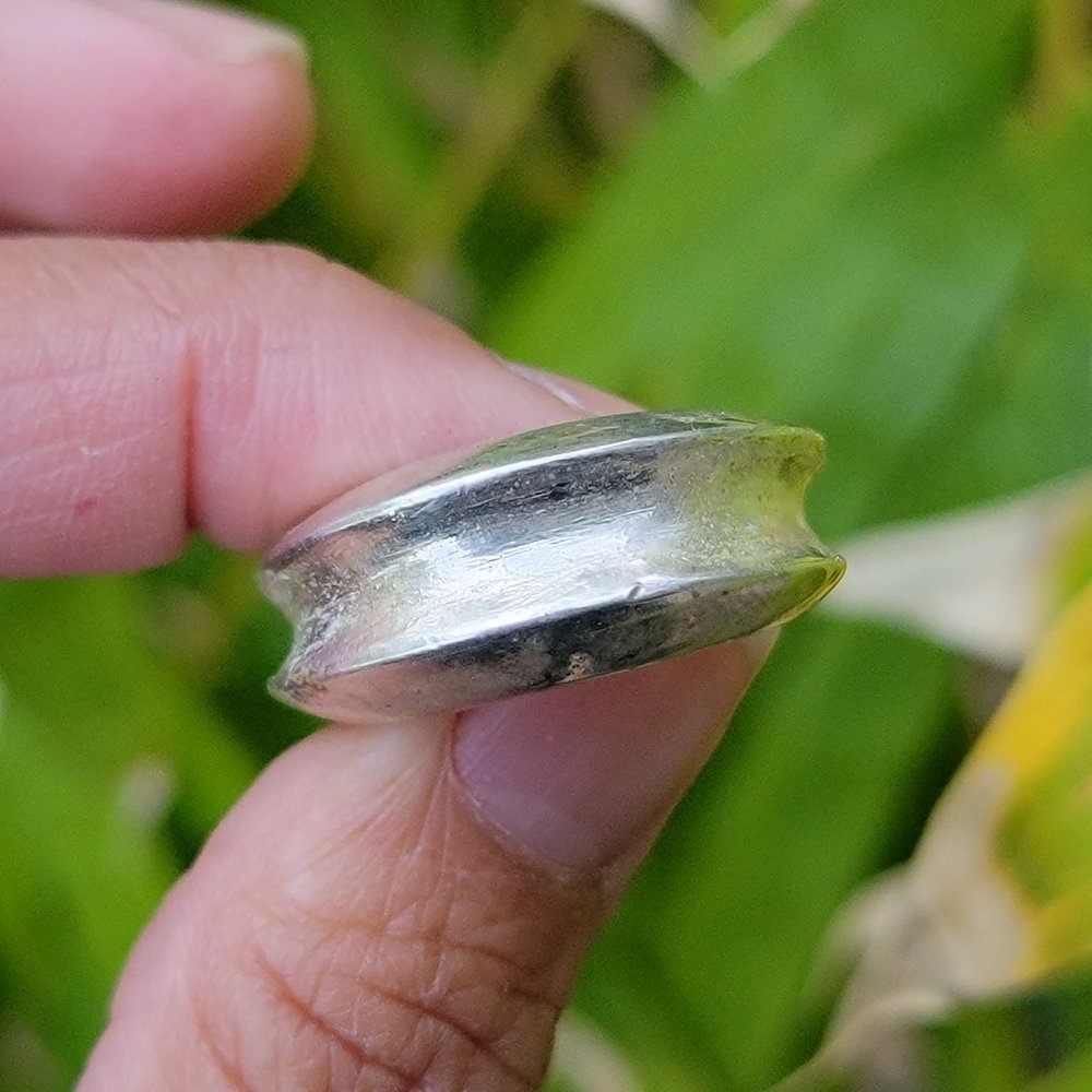 Heavy Chunky Solid 925 Sterling Silver Concave Th… - image 8